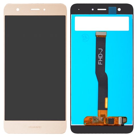 Pantalla LCD puede usarse con Huawei Nova, dorado, tipo 2 , sin marco, High Copy, con microchip, CAN L11, #BS050FHM E00 6904 MFPC R IC:S3320A