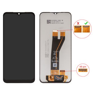 Pantalla LCD puede usarse con Samsung A146B Galaxy A14 5G, negro, Best copy, sin marco, Copy, 48 pin, SM A146B A14 5G V04