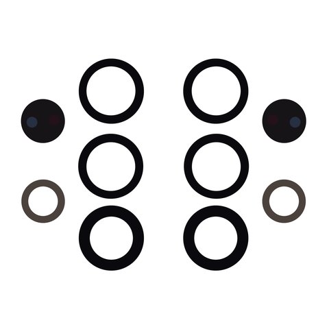 Vidrio de cámara puede usarse con Samsung S938 Galaxy S25 Ultra, negro, sin marco