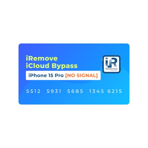 iRemove iCloud Bypass para iPhone 15 Pro [NO SIGNAL]