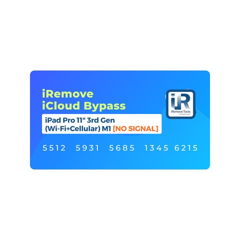 iCloud Bypass for iPad Pro 11 inch 3rd Gen M1 | Cellular [No Signal] & WiFi