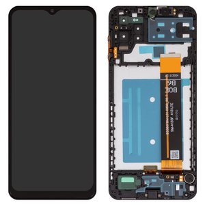 Pantalla LCD puede usarse con Samsung A135 Galaxy A13, M135 Galaxy M13, negro, con marco, Box  BS066FBM L01 D800_R5.7