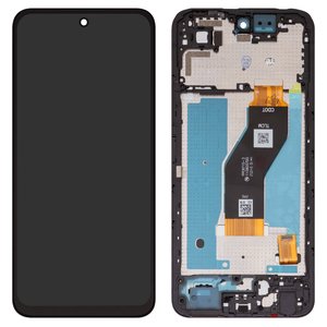 Pantalla LCD puede usarse con Infinix Hot 60 X6726 , Smart 10 X6725 , negro, con marco, High Copy