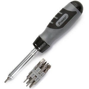 Отвертка трещотка с набором бит Pro'sKit 8PK SD010 12 шт. 