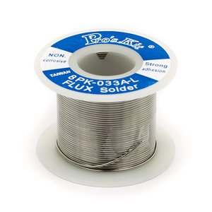Припой Pro'sKit 8PK 033DD, Sn 62%, Pb 36%, Ag 2%, 0,8 мм, 100 г