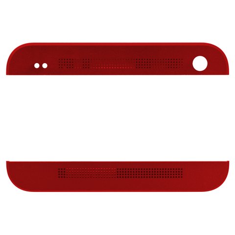 Верхня + нижня панель корпусу для HTC One M7 801e, червона