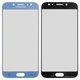Скло корпуса для Samsung J730F Galaxy J7 (2017), сріблясте, блакитне