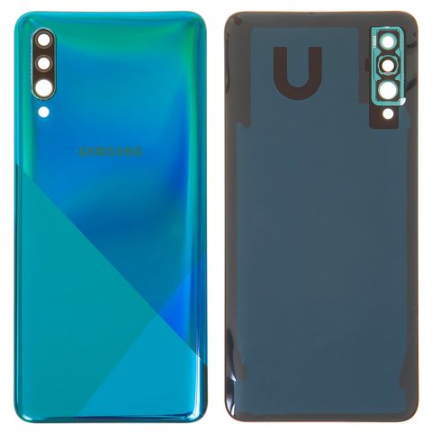 Задняя панель корпуса для Samsung A307F DS Galaxy A30s, зеленая, со стеклом камеры, prism crush green