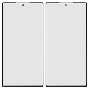 Скло корпуса для Samsung S908B Galaxy S22 Ultra 5G, з ОСА плівкою, чорне