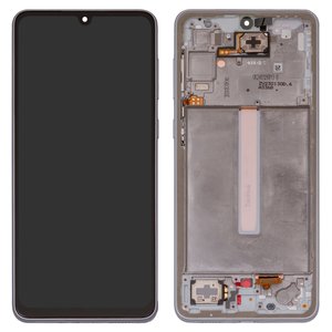Дисплей для Samsung A336 Galaxy A33 5G, белый, с рамкой, Original PRC 