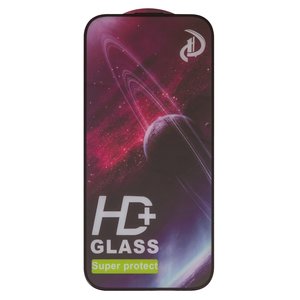 Защитное стекло All Spares для Apple iPhone 16 Pro, совместимо с чехлом, Full Glue, черный