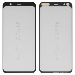 Скло корпуса G+OCA PRO для Google Pixel 4, з ОСА плівкою, чорне