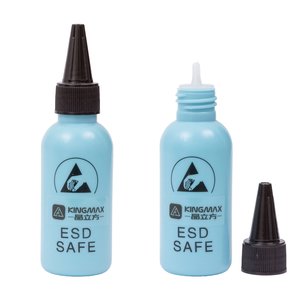 Баночка для жидкости с дозатором Kingmax, 60 мл, для спирта, антистатичная