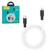 USB кабель Hoco X21 Plus, USB тип-C, Lightning, 100 см, 3 A, білий, силіконовий, PD 20W, #6931474742162