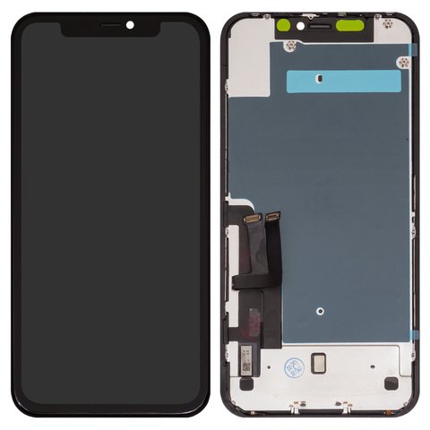 Дисплей для iPhone 11, чорний, з рамкою, Copy, TFT , ZY, LTPS HD+