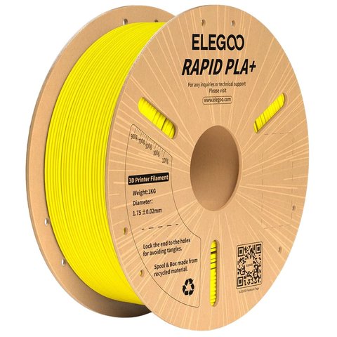 Филамент ELEGOO RAPID PLA+, желтый yellow , 1 кг