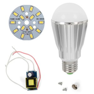 Juego de piezas para armar lámpara LED regulable SQ-Q17 5730 7 W (luz blanca fría, E27) Juego de piezas para armar lámpara LED regulable SQ-Q17 5730 7 W (luz blanca fría, E27)
